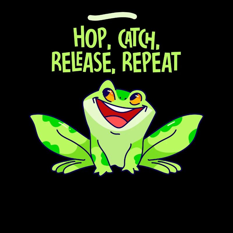 Hop Catch Release Repeat Frog Humor