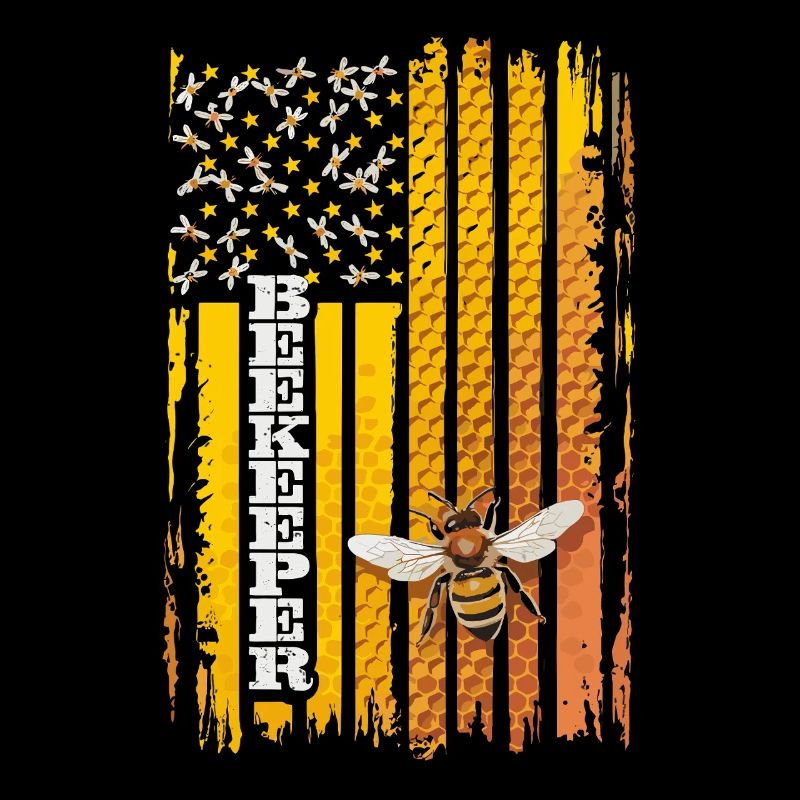 Beekeeper Bees Flag Stripe Honey
