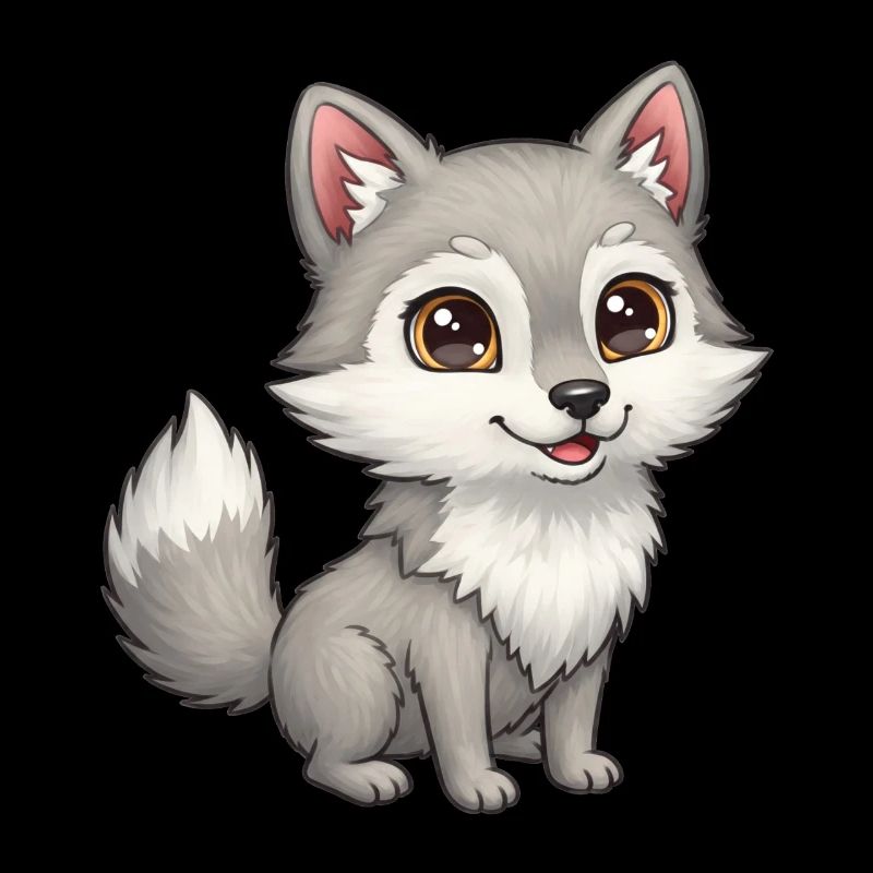 Tier Cartoon Wolf
