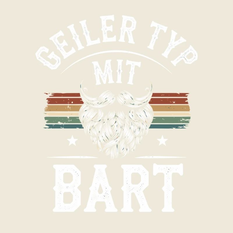 Geiler Typ Mit Bart Bartträger Barbier Vollbart