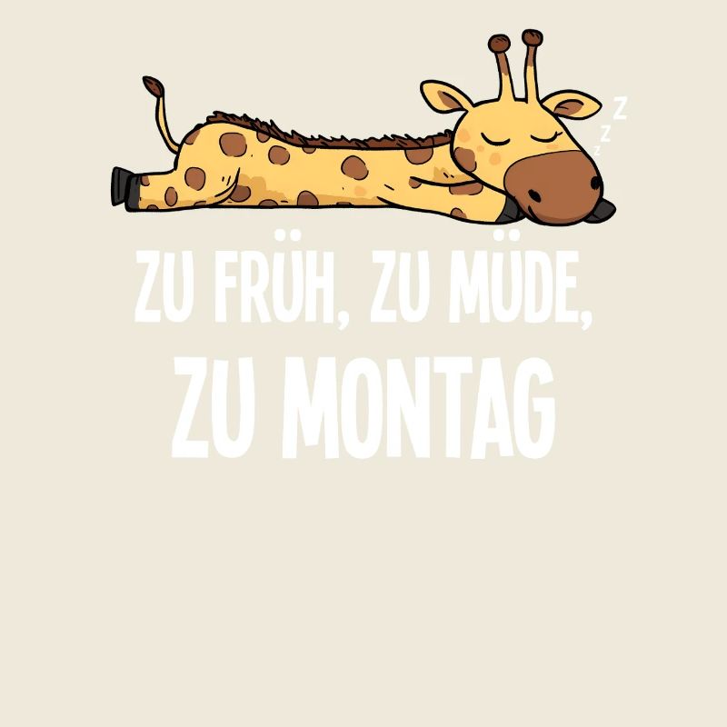 Drôle Matin Grouch Girafe Lundi Cadeau
