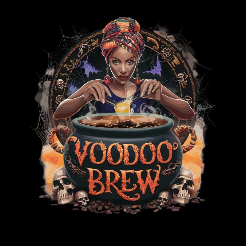 Illustration mystique de brassage vaudou