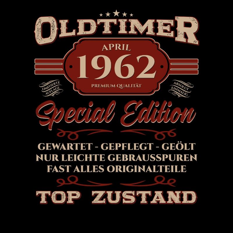 63. Geburtstag Oldtimer April Jahrgang 1962