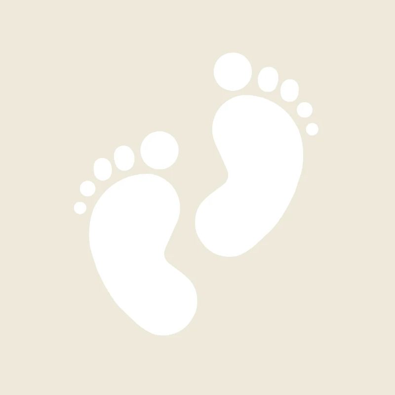 Empreinte de bébé, pieds de bébé