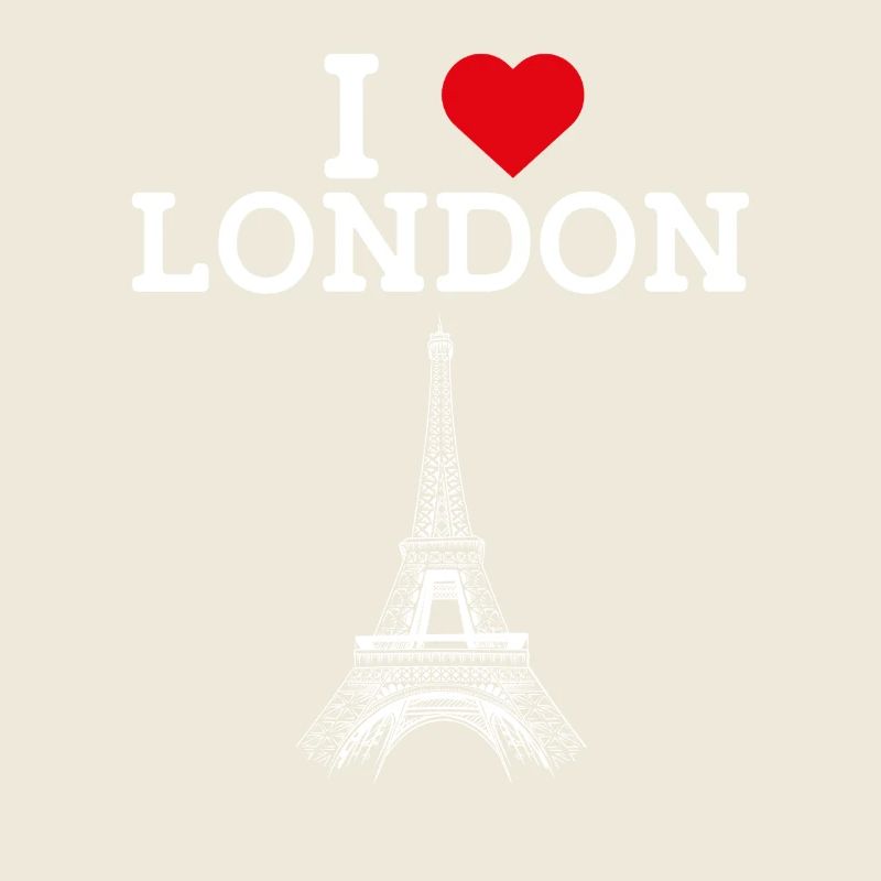 J’aime Londres Tour Eiffel Royaume-Uni Drapeau