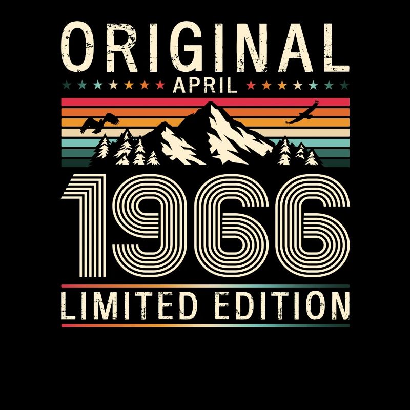 60ème Anniversaire Original Avril Millésime 1966
