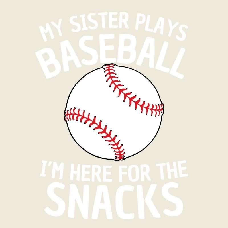 Lustiger Baseball Schwester Spruch