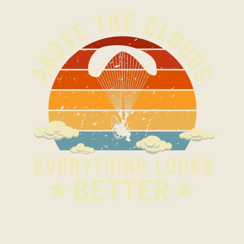 Über den Wolken Paramotor-Enthusiast