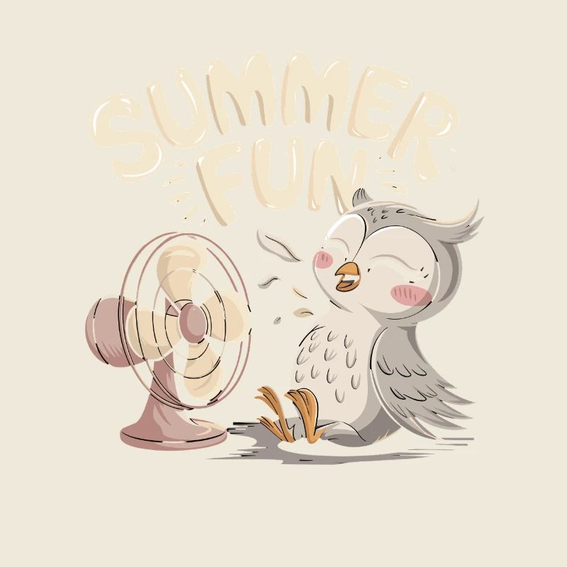 Summer Fun Owl with Fan