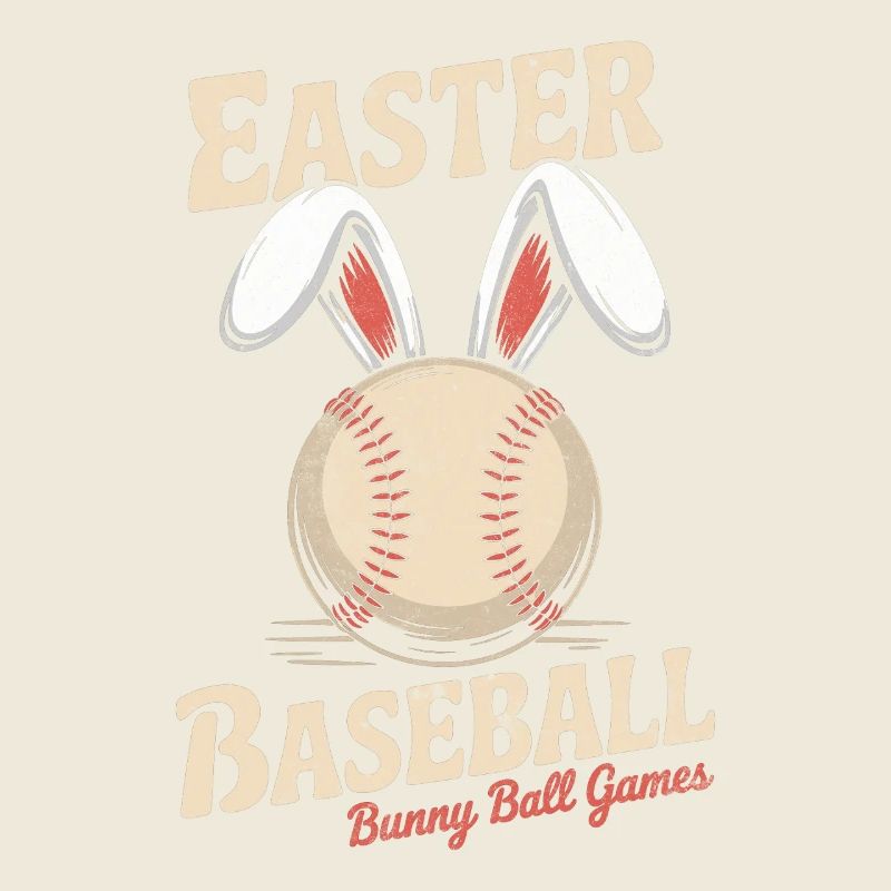 Baseball mit Hasenohren Oster Design