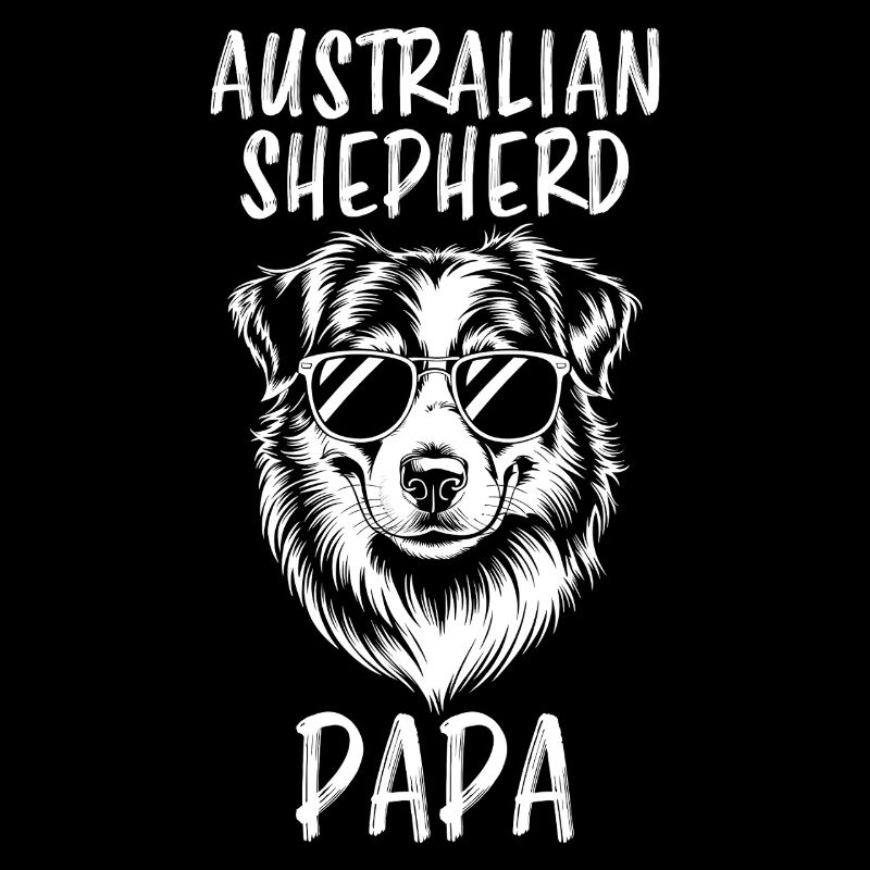 Australian Shepherd Papa Lustiges Aussie Geschenk
