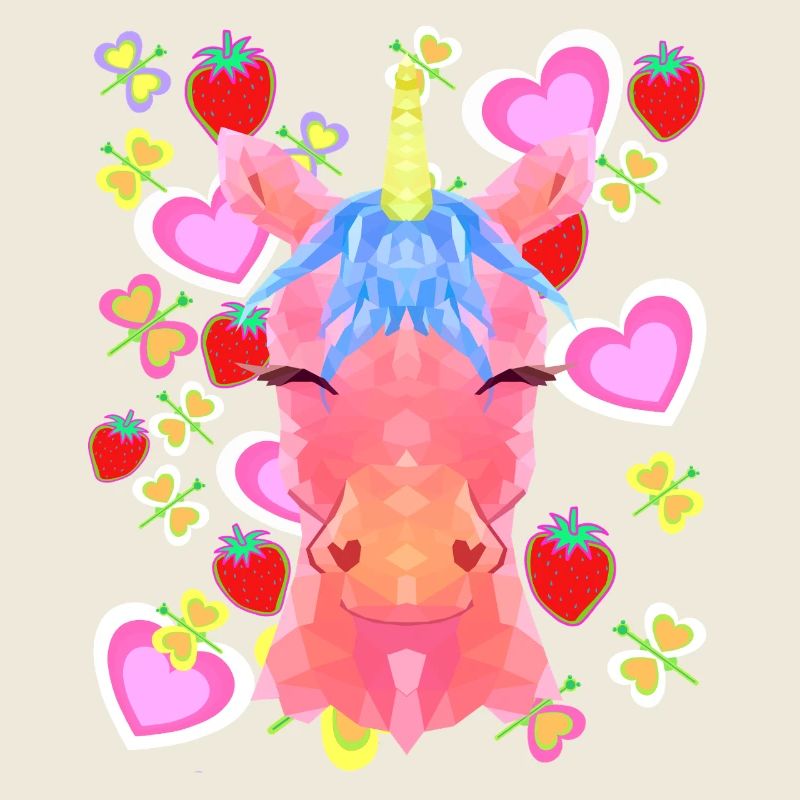 Einhorn Retro Einhörner Kinder Kind Baby Herzen