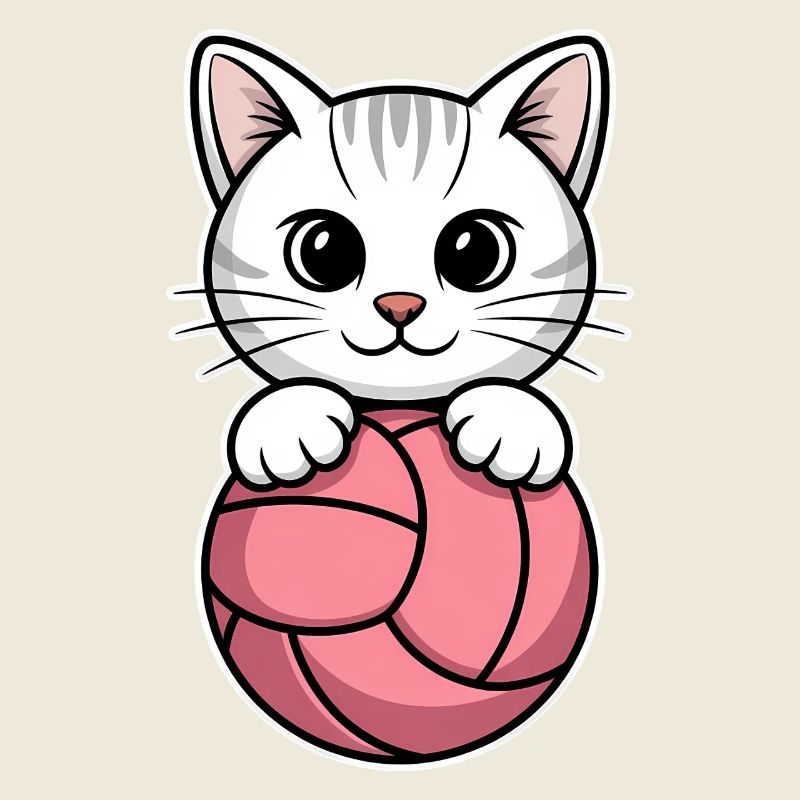 Chat de volley-ball drôle de cadeau de volley-ball