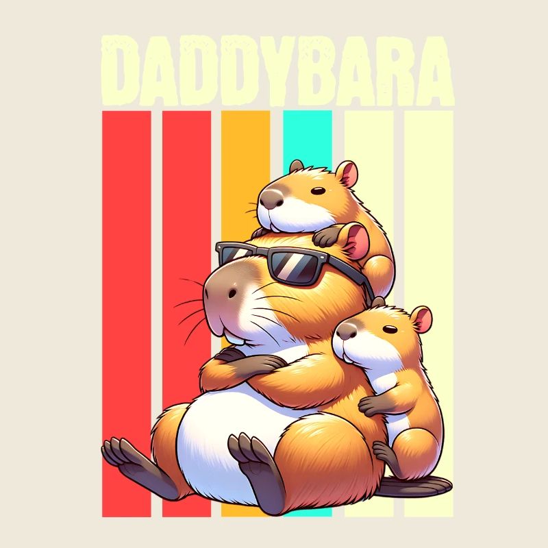Daddybara Capybara Vater Papa