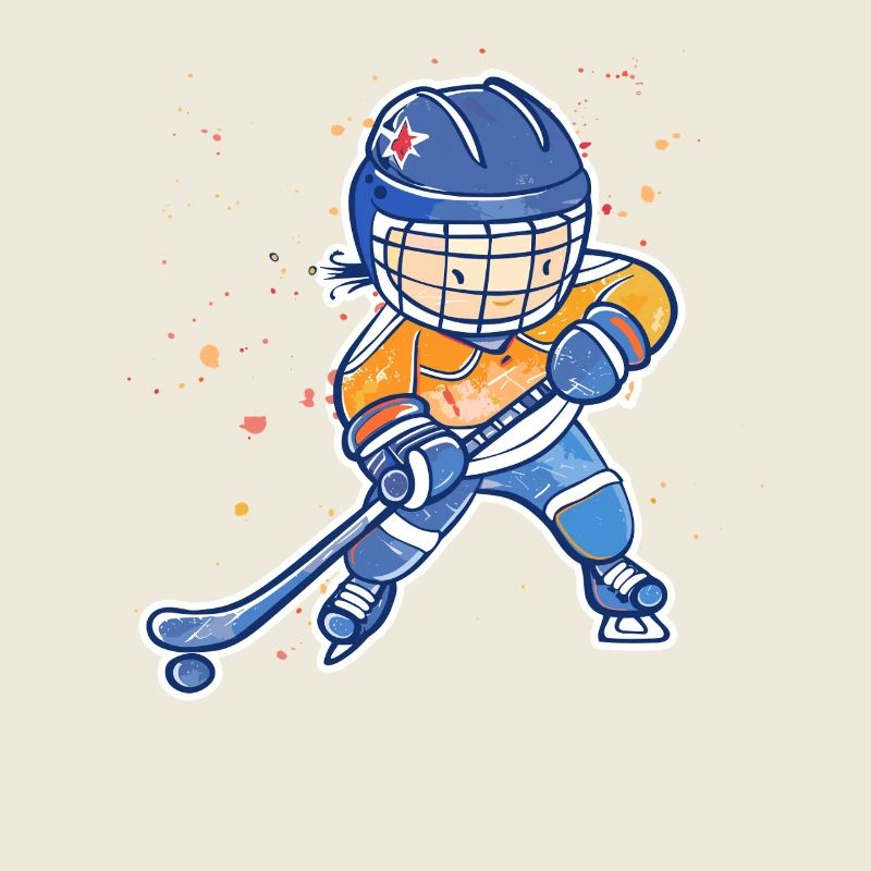 Kleiner Eishockeyspieler