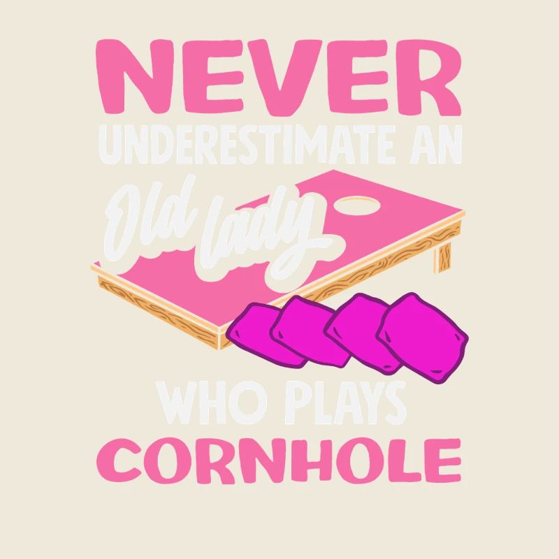 Cornhole Lover Vieille dame