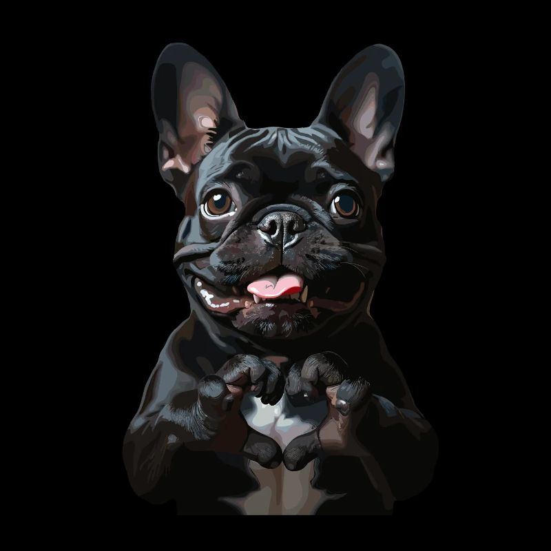 Look mignon de bouledogue français