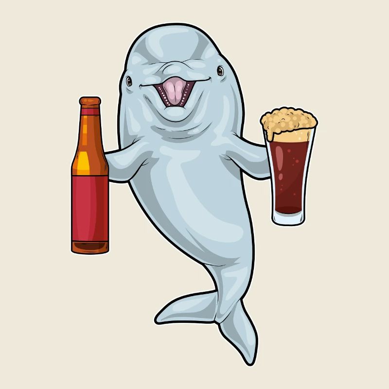 Bouteille de bière Dolphin