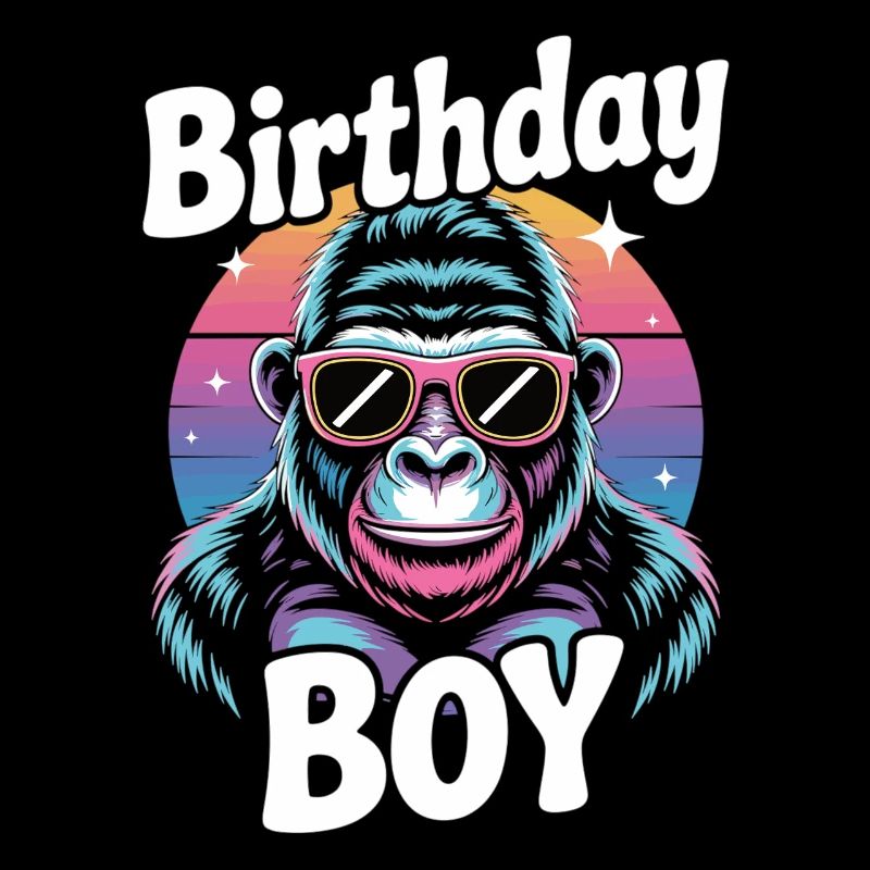 Cooler Affe zum Geburtstag