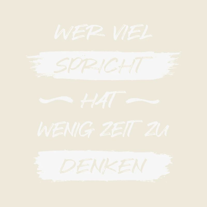 Si vous parlez beaucoup, vous avez peu de temps pour réfléchir