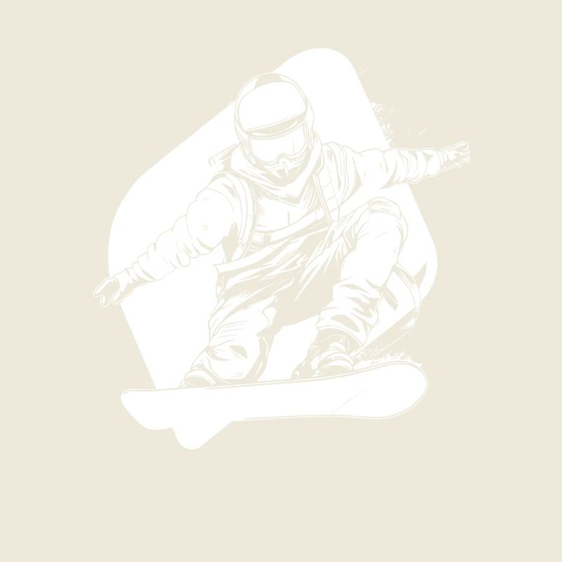 Lustige Snowboarder Grafik