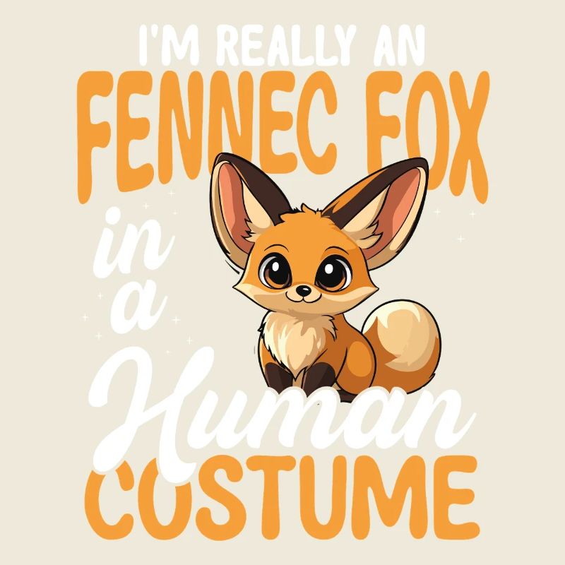 Fennek in human costume funny
