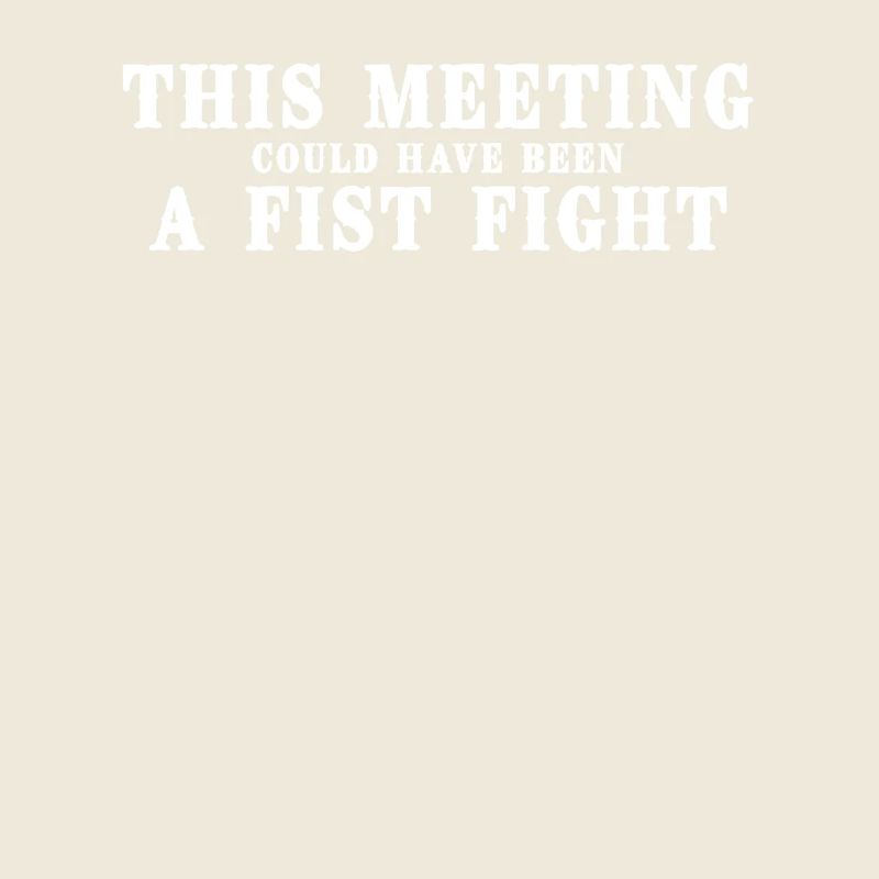 Dieses Meeting Hätte Ein Faustkampf Sein Können