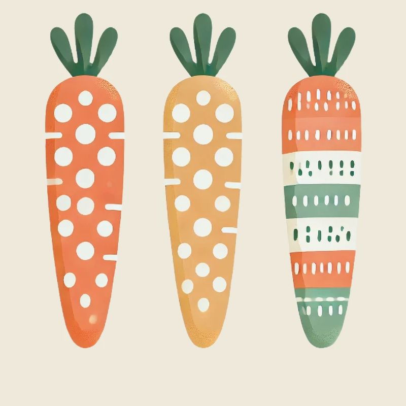 Cute Carrot Pattern Easter Joy