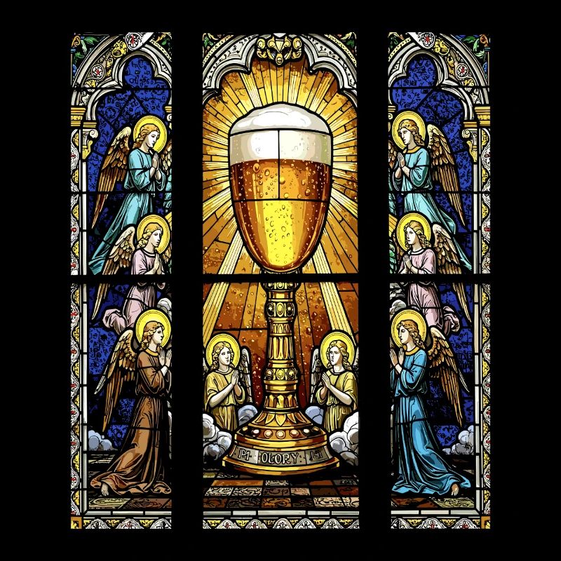 Kirchen Fenster Bier Männertag Himmelfahrt