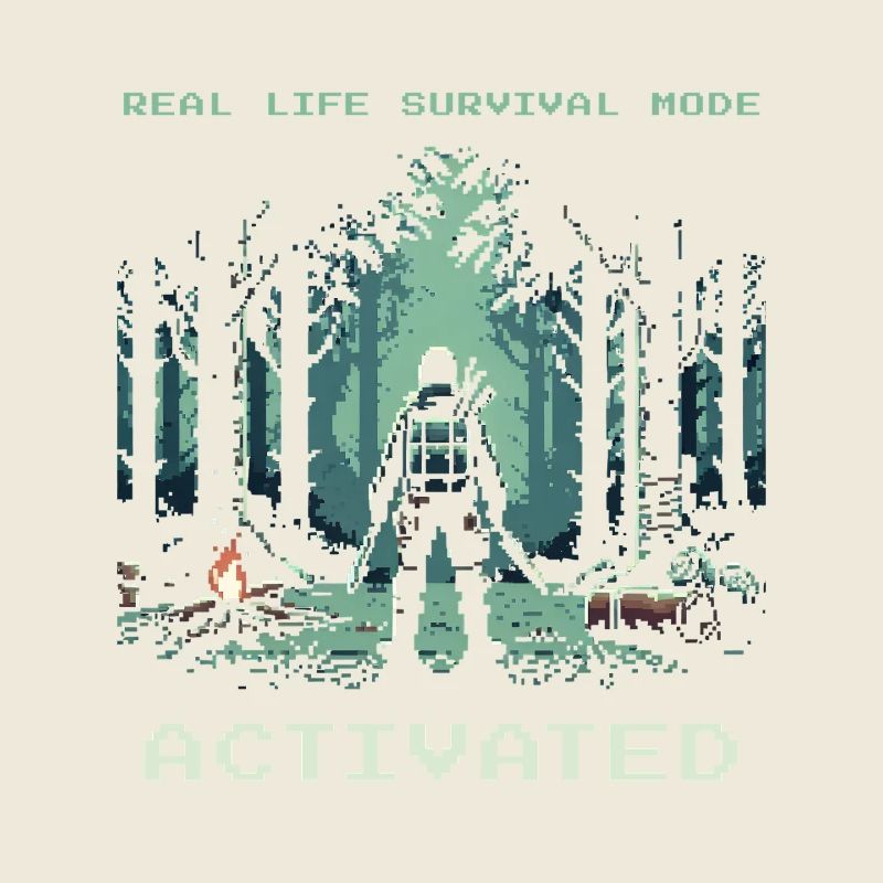 Real Life Survival Mode Activated Saying