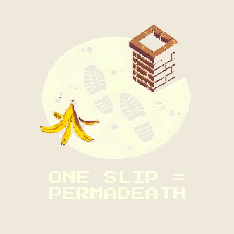 Ramoneur Toit Crash Permadeath Pixel