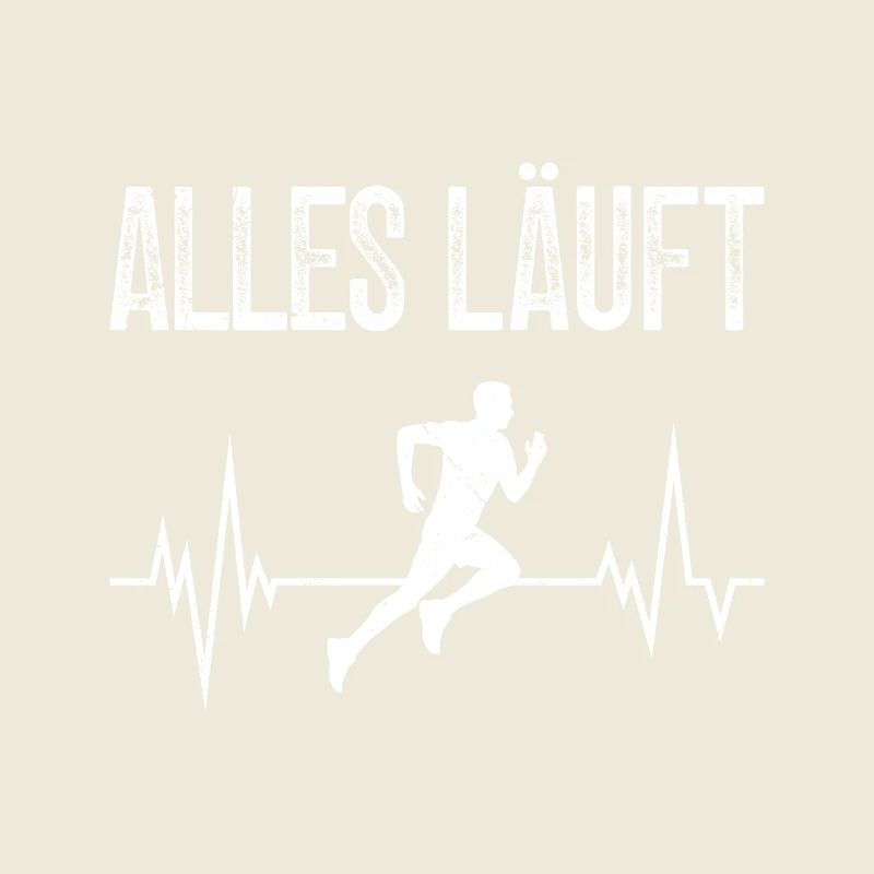 Läufer ALLES LÄUFT Laufen Marathon Lustiges