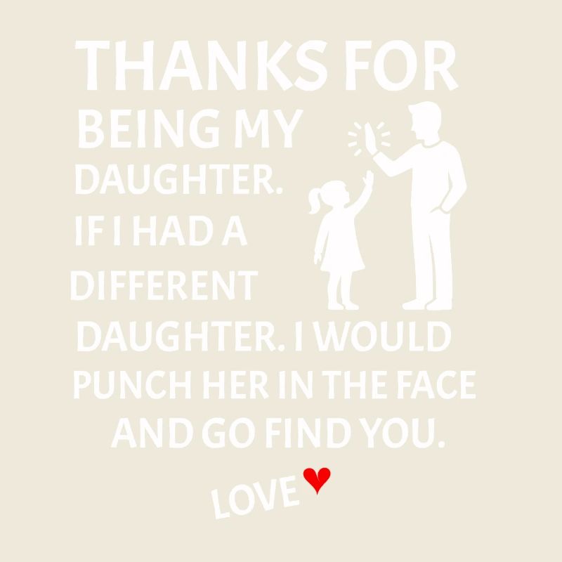 Danke, dass du meine Tochter bist Vater-Tochter
