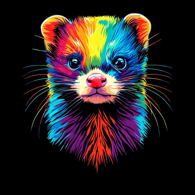 Ferret Ferret Polecat Marten Weasel Cute Ferret
