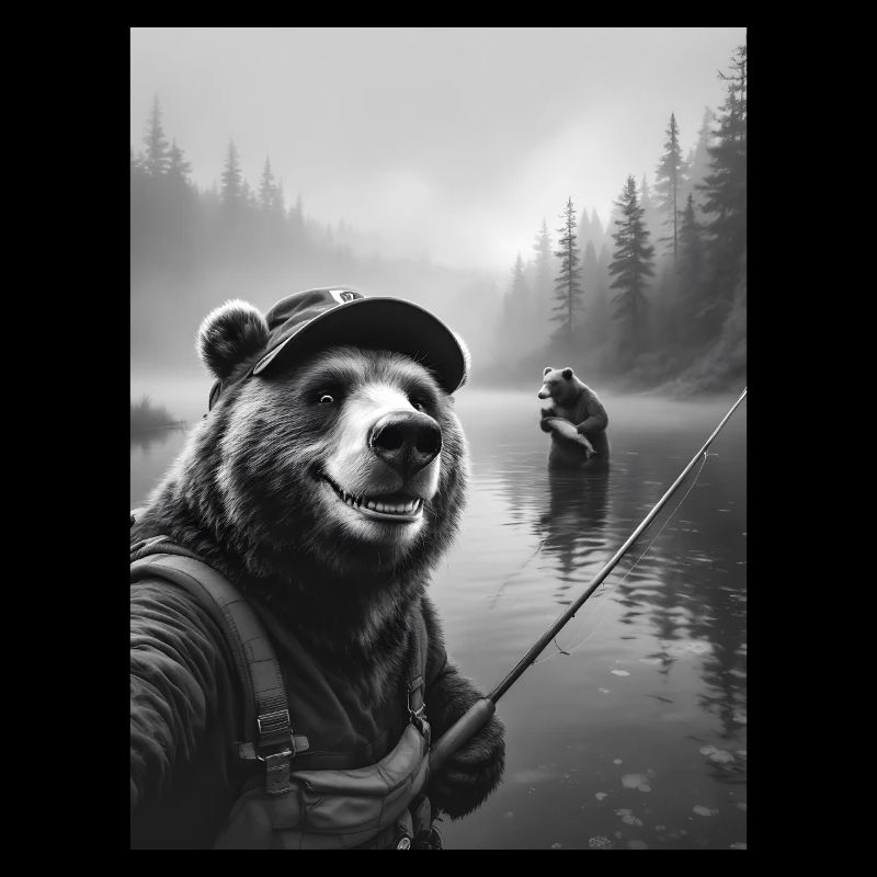 Fischerei Bär Selfie
