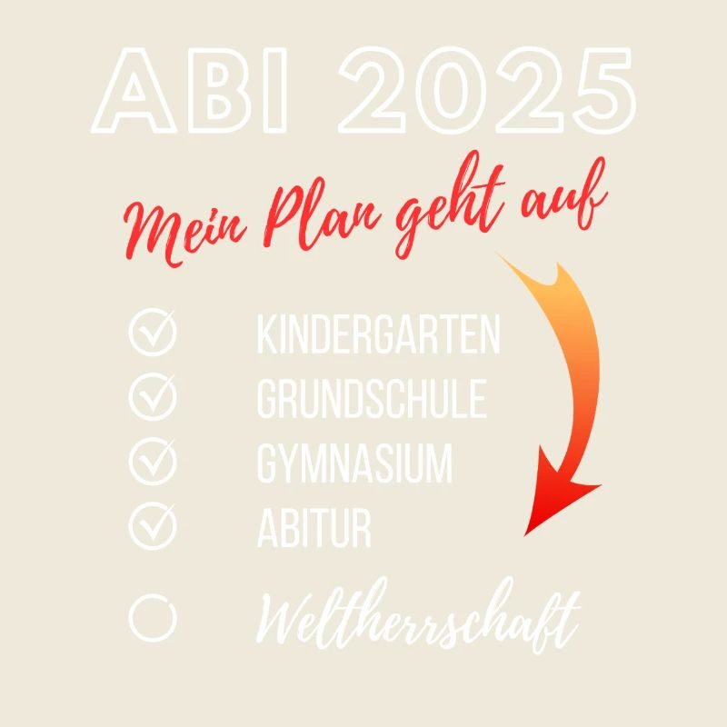 Lustiges Abi 2025 Werdegang Checkliste Plan Abitur