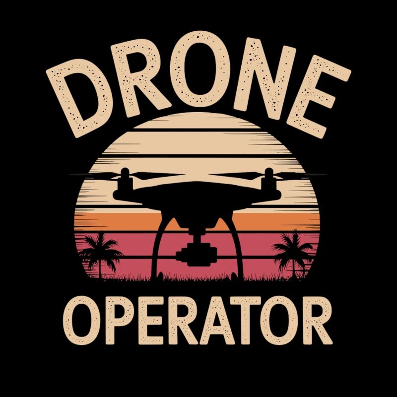 Pilote de drone coucher de soleil