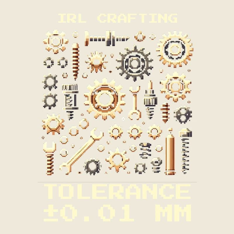 Artisanat IRL Tolérance 0.01mm Mécanique de précision Nerd