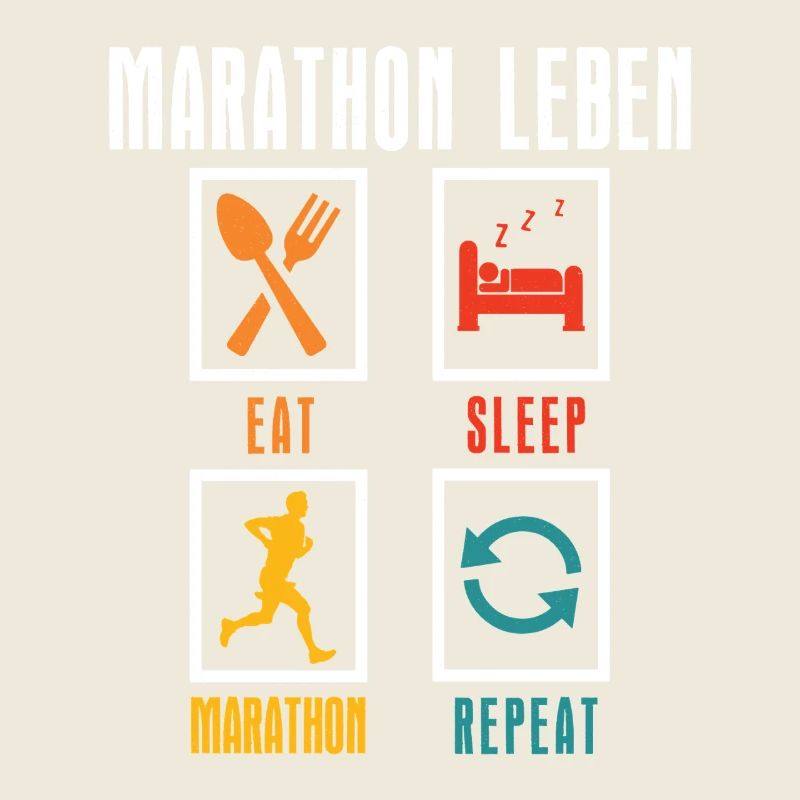 Läufer MARATHON LEBEN Laufen Lustiges