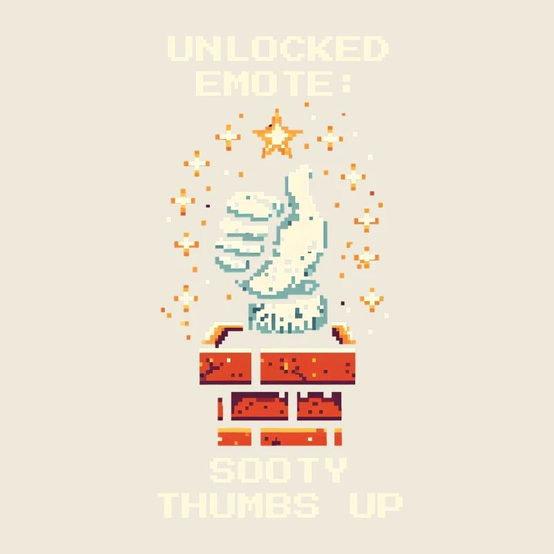 Chimney Sweep Emote Thumbs Up Retro Pixel Art