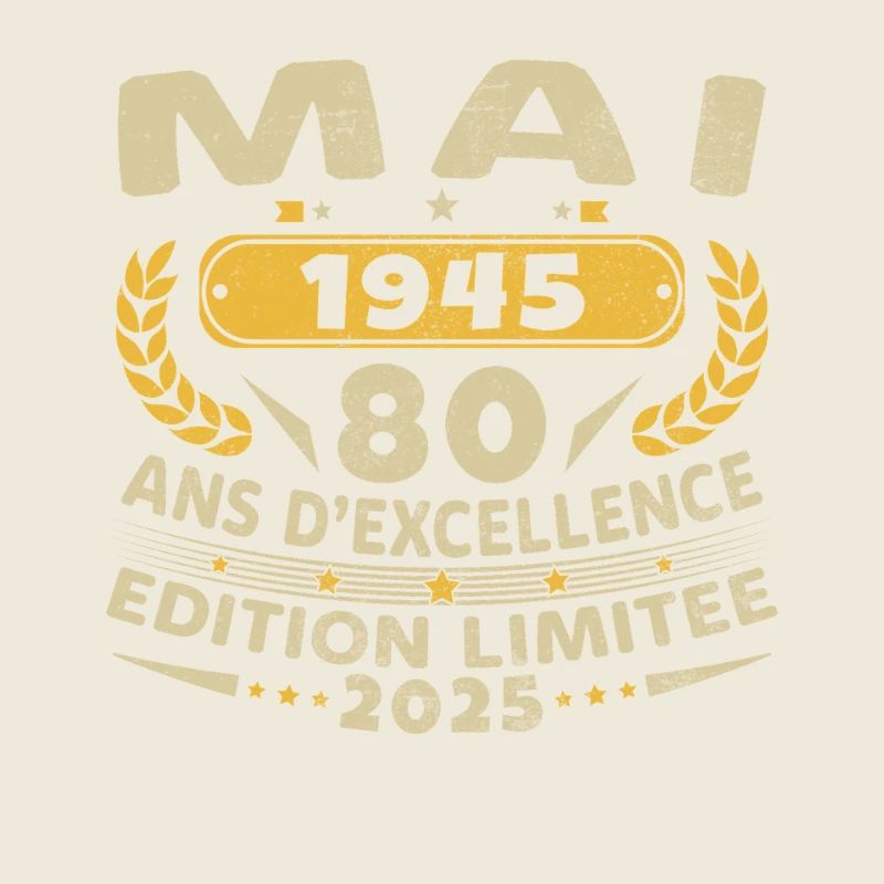 80 Jahre alt Mai 1945 Geburtstagsgeschenk