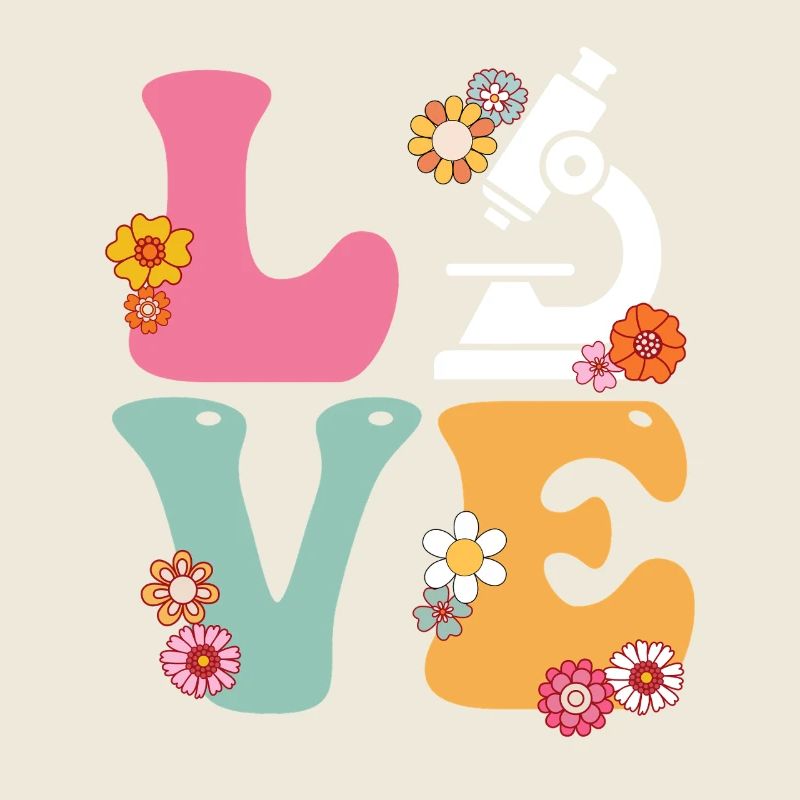 Love Medical Lab Scientist Boho Rainbow MLS