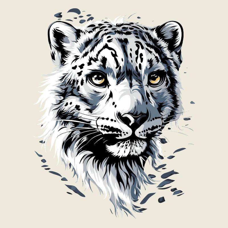 Schneeleopard Panther Raubkatze Großkatze Leopard