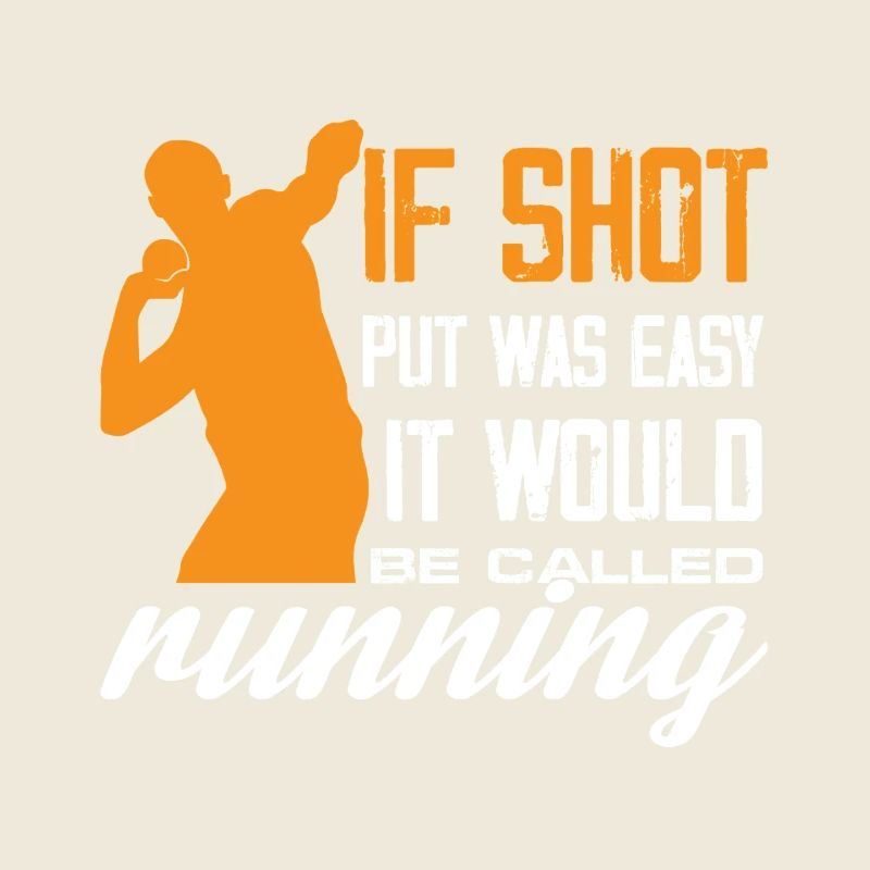 Lancer du poids Running Humour Design