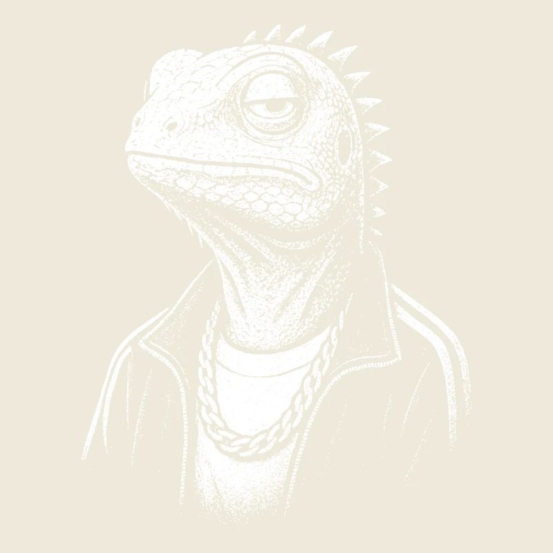 Lézard de style urbain