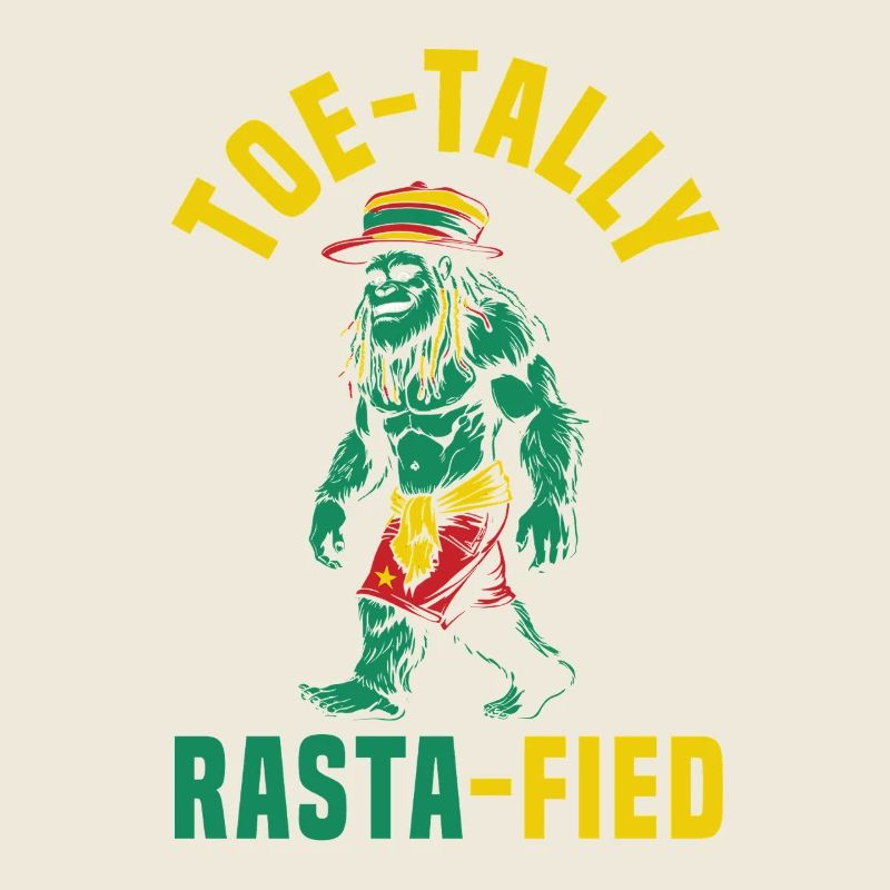 Sasquatch Toe-tally Rasta-fied Jamaican Bigfoot