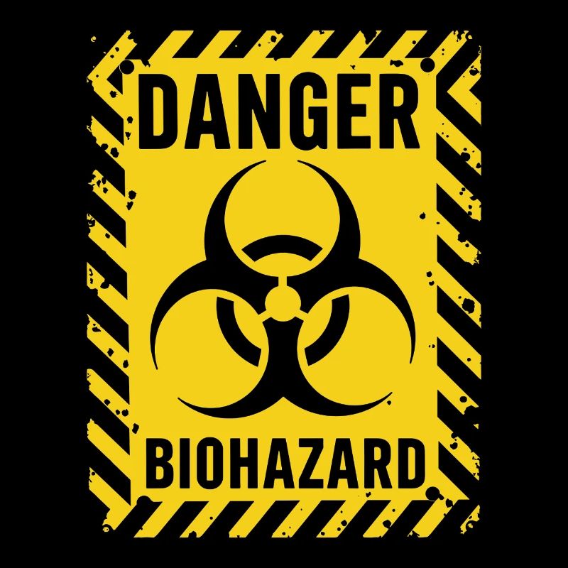 Danger Biohazard Grunge Zombies Apocalypse