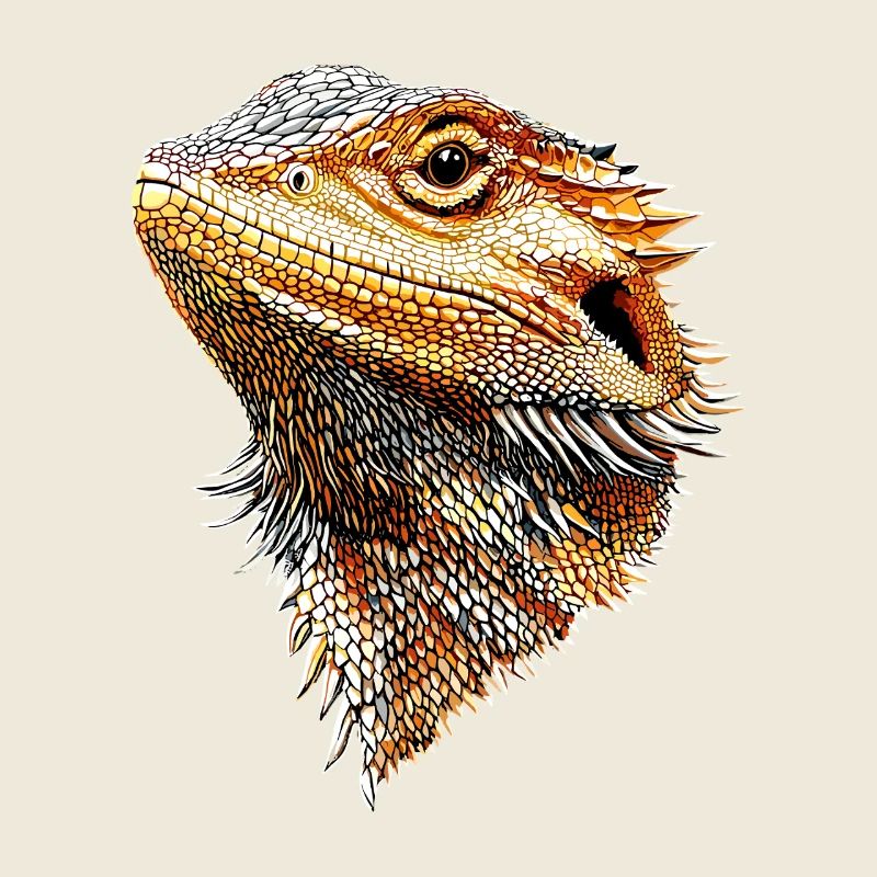 Bartagame Echse Bearded Dragon Süße Bartagamen