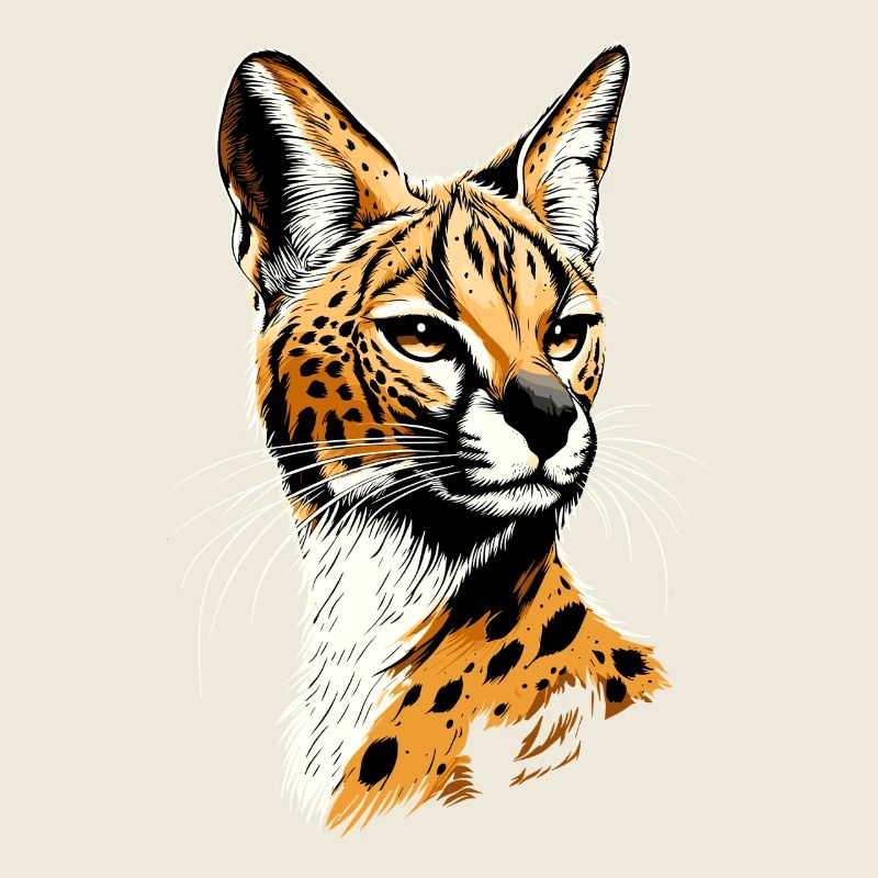 Serval Raubkatze Afrika Savannah Leopard Katzen