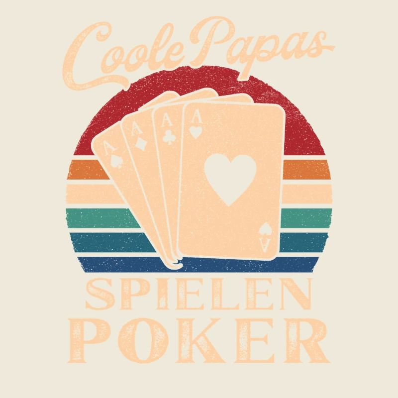 Cool Dads Play Poker Retro Dad Gift